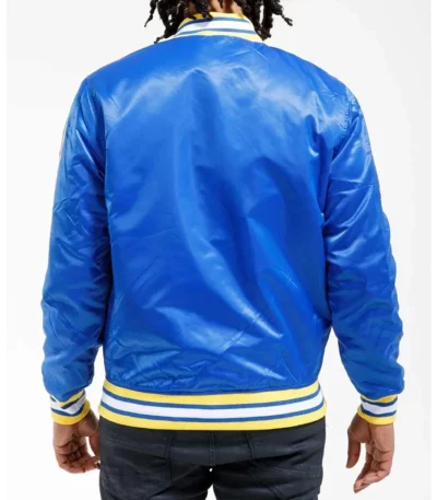 Golden State Warriors Royal Blue Satin Jacket