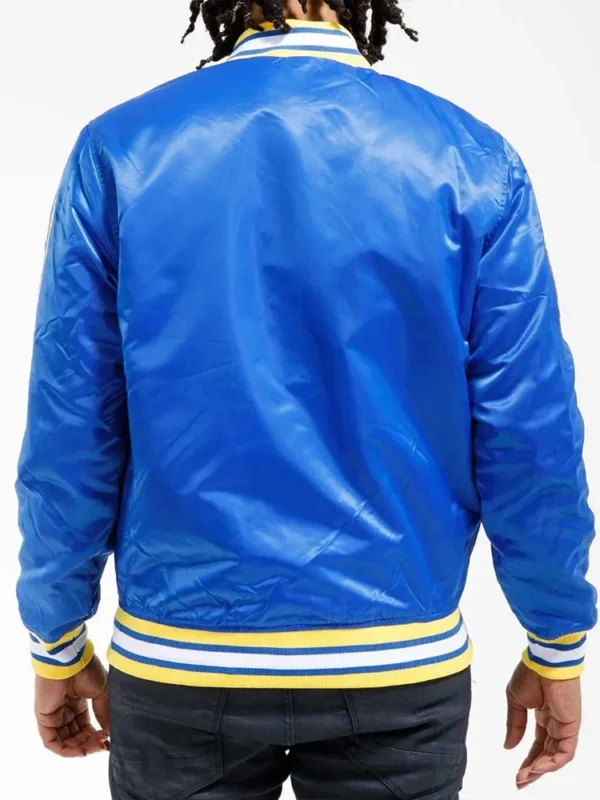 Golden State Warriors Royal Blue Satin Jacket
