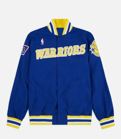 Golden State Warriors Royal Blue Wool Letterman Jacket