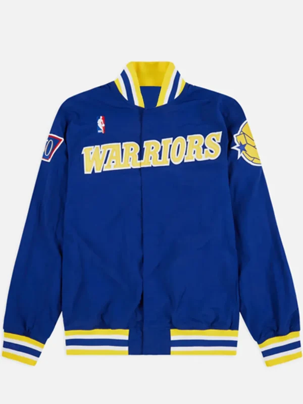 Golden State Warriors Royal Blue Wool Letterman Jacket