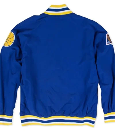 Golden State Warriors Royal Blue Wool Letterman Jacket