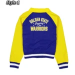 Golden State Warriors Royal and Yellow Throwback Jacket