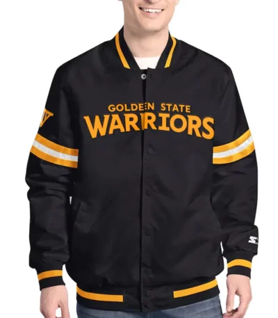 Golden State Warriors Scout Varsity Satin Jacket