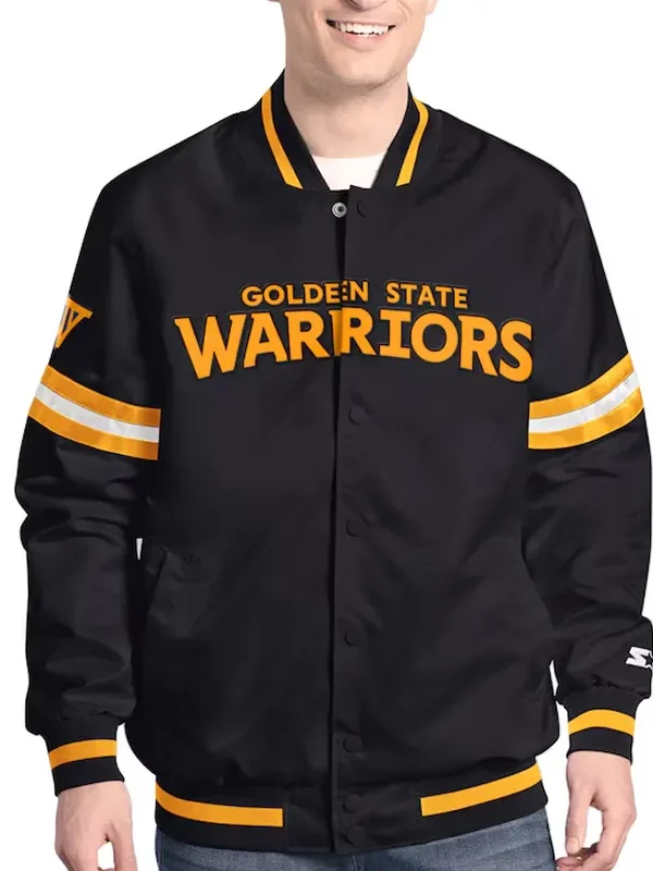 Golden State Warriors Scout Varsity Satin Jacket