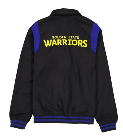 Golden State Warriors Sport Night Teddy Varsity Jacket