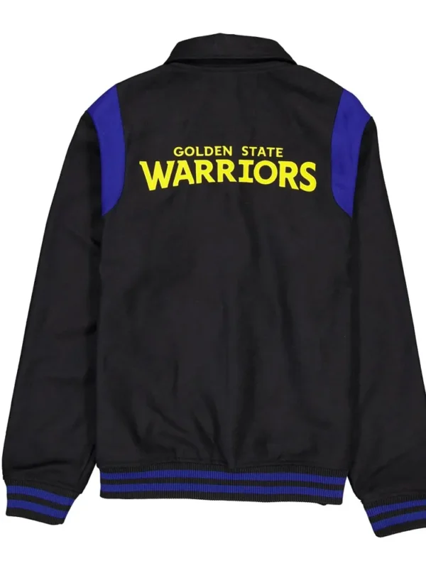 Golden State Warriors Sport Night Teddy Varsity Jacket