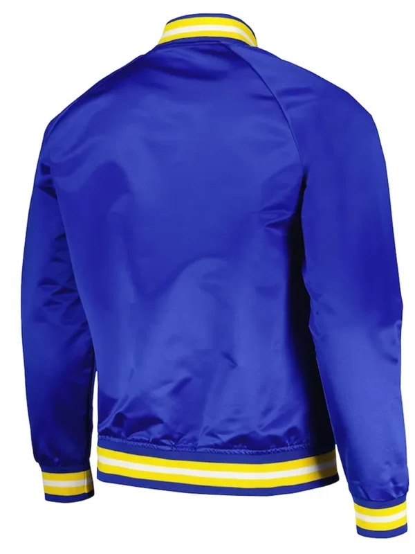Golden State Warriors Throwback Wordmark Royal Jacket
