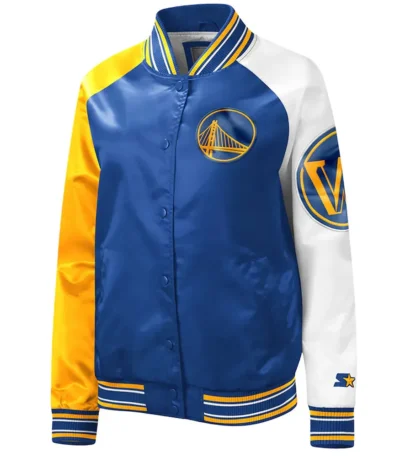 Golden State Warriors Tradition II Varsity Satin Jacket