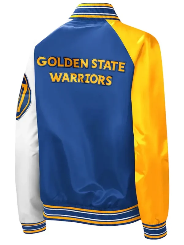 Golden State Warriors Tradition II Varsity Satin Jacket