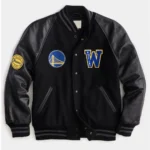 Golden State Warriors Varsity Black Jacket