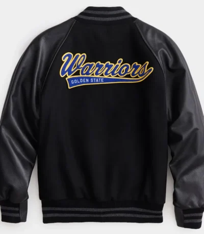 Golden State Warriors Varsity Black Jacket