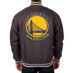 Golden State Warriors Varsity Poly Twill Charcoal Jacket