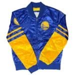 Golden State Warriors Vintage Blue and Gold Satin Jacket