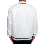 Golden State Warriors White Satin Jacket