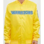 Golden State Warriors Wordmark Satin Jacket