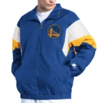 Golden State Warriors Yard Line Royal Full-Zip Jacket