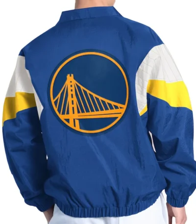 Golden State Warriors Yard Line Royal Full-Zip Jacket