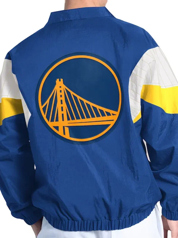 Golden State Warriors Yard Line Royal Full-Zip Jacket
