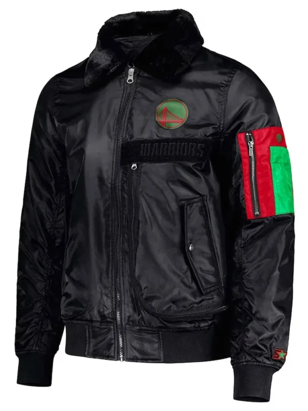 Golden State Warriorsty Mopkins Black Jacket