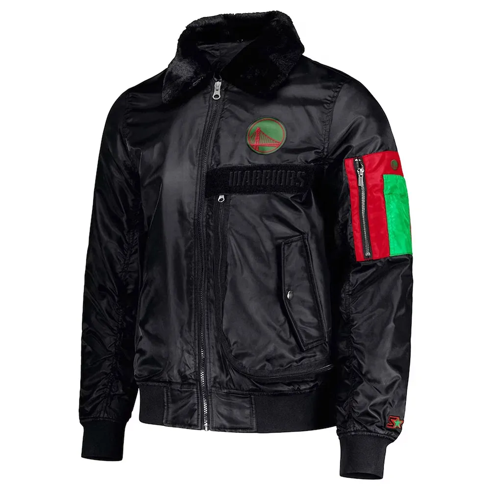 Golden State Warriorsty Mopkins Black Jacket Golden State Warriorsty Mopkins Black Jacket