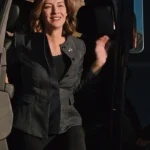 Governor Perry Yellowstone S04 Black Wool Coat