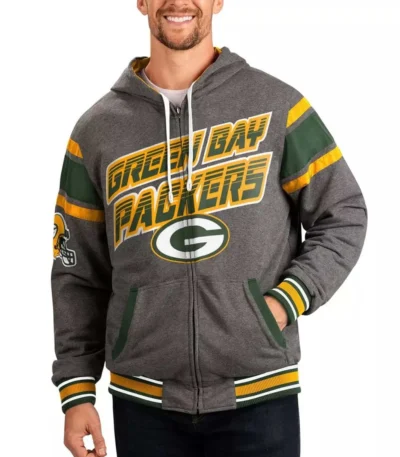 Gray Green Bay Packers Extreme Hoodie