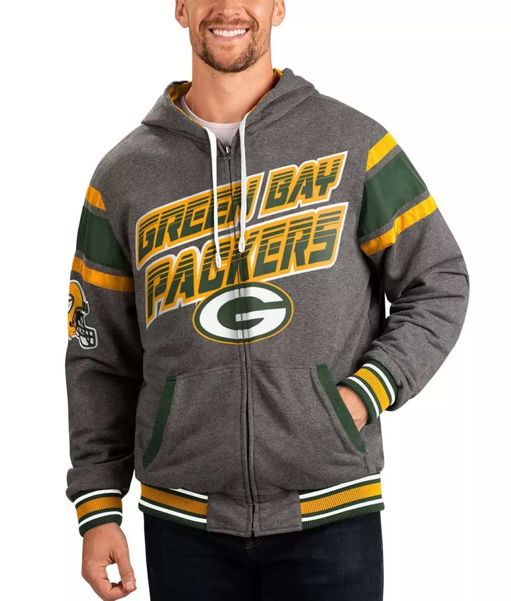 Gray Green Bay Packers Extreme Hoodie Gray Green Bay Packers Extreme Hoodie