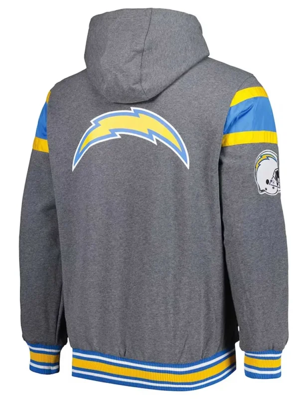 Gray Los Angeles Chargers Extreme Hoodie