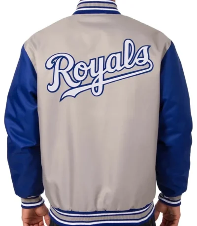 Poly Twill Kansas City Royals Gray/Royal Jacket