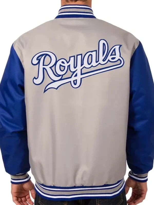 Poly Twill Kansas City Royals Gray/Royal Jacket