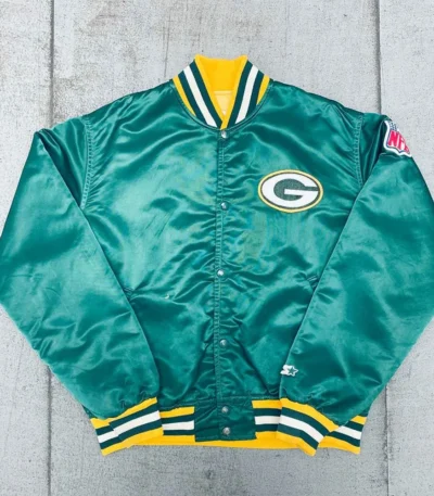 Green Bay Packers 1980s Green Bomber Jacket