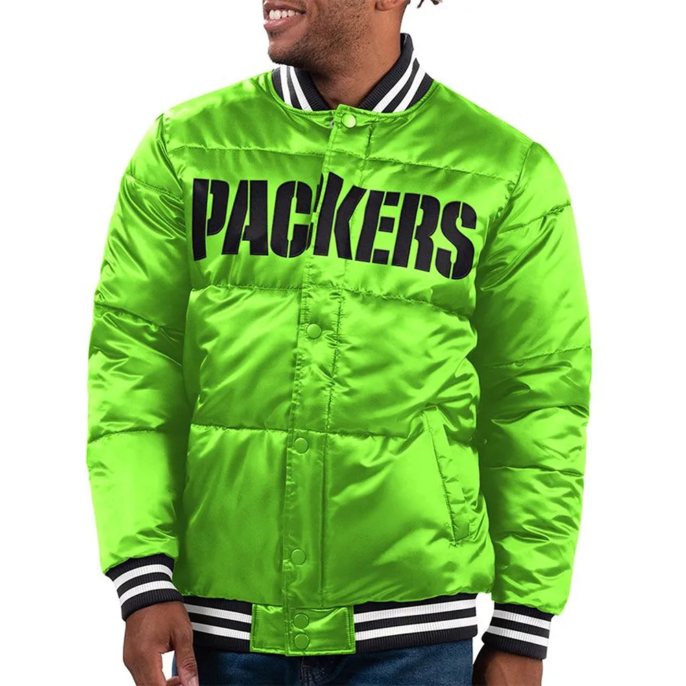 Green Bay Packers Bronx Fashion Bubble Puffer Jacket Green Bay Packers Bronx Fashion Bubble Puffer Jacket