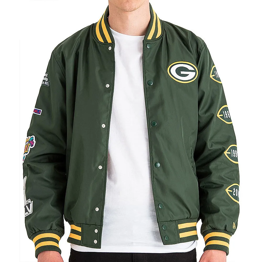 Green Bay Packers Champs Patches Jacket Green Bay Packers Champs Patches Jacket