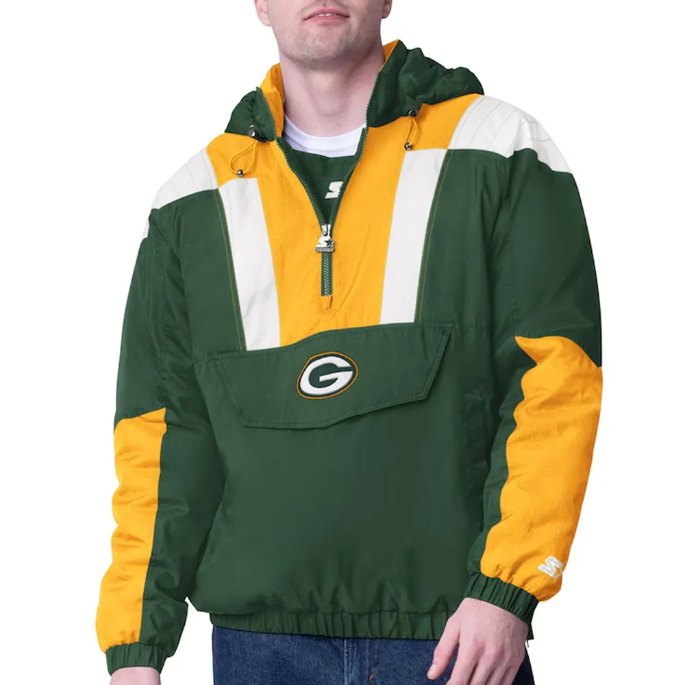Green Bay Packers Charger Half-Zip Pullover Jacket Green Bay Packers Charger Half-Zip Pullover Jacket