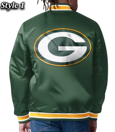 Green Bay Packers Closer Green-Gold Satin Jacket