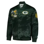 Green Bay Packers Exclusive Green Varsity Satin Jacket