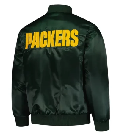 Green Bay Packers Exclusive Green Varsity Satin Jacket