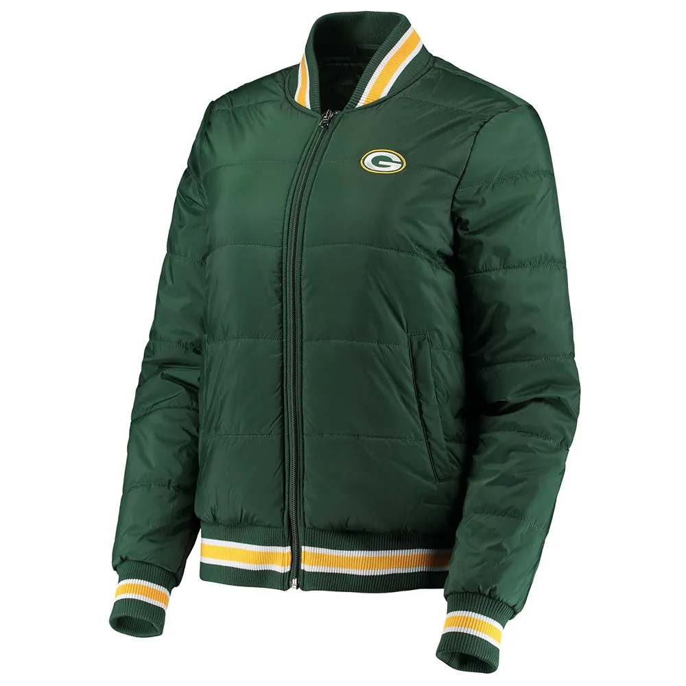 Green Bay Packers Field Goal Green Bomber Jacket Green Bay Packers Field Goal Green Bomber Jacket