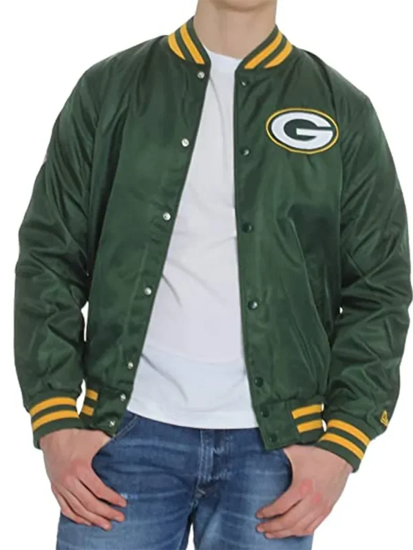 Green Bay Packers Green Bomber Jacket