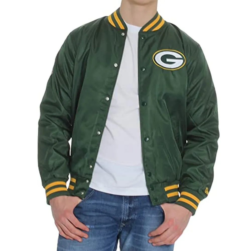 Green Bay Packers Green Bomber Jacket Green Bay Packers Green Bomber Jacket