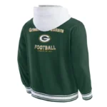 Green Bay Packers Green Cotton Hooded Jacket