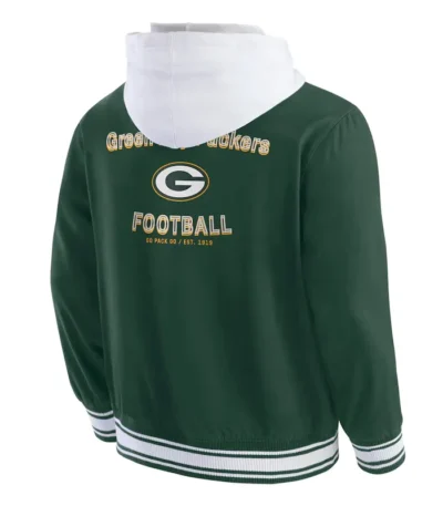 Green Bay Packers Green Cotton Hooded Jacket