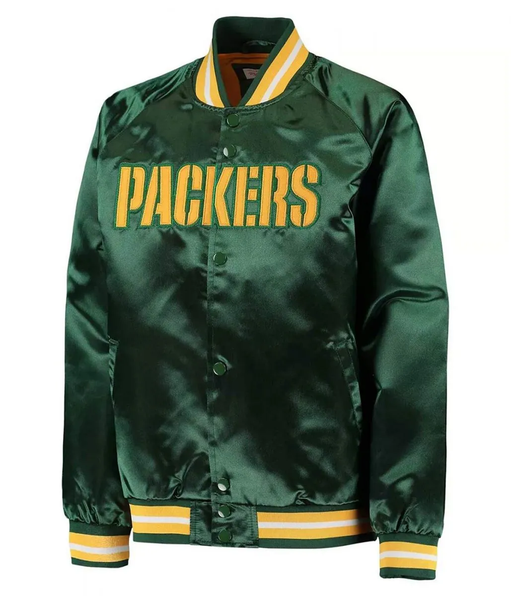 Green Bay Packers Green Lightweight Jacket Green Bay Packers Green Lightweight Jacket