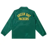 Green Bay Packers Green Satin Windbreaker