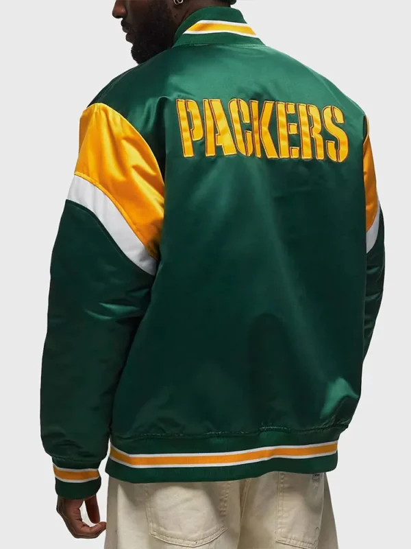 Green Bay Packers Heavyweight Green Satin Jacket