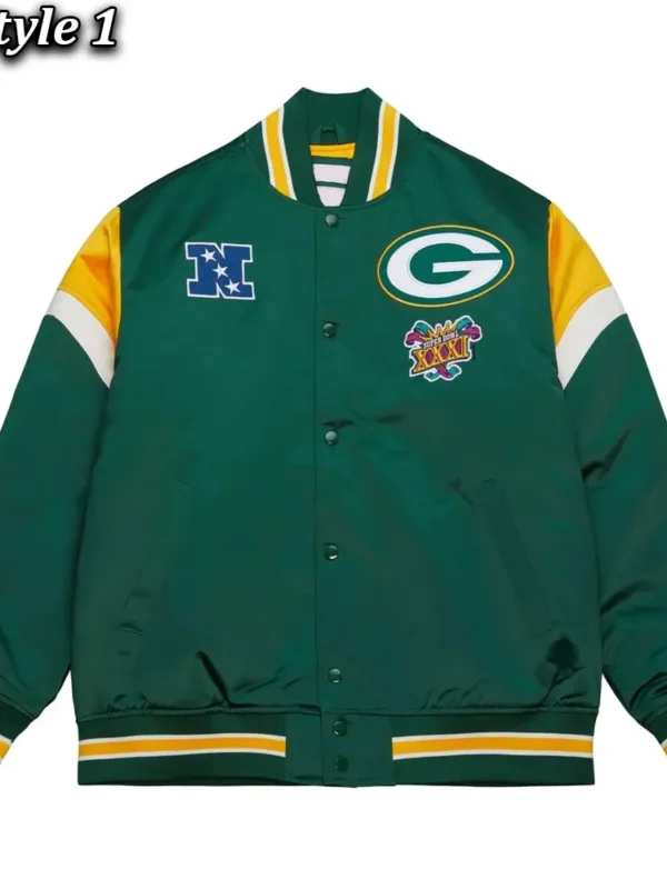 Green Bay Packers Heavyweight Satin Jacket