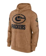 Green Bay Packers Nike Brown Pullover Hoodie
