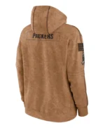 Green Bay Packers Nike Brown Pullover Hoodie