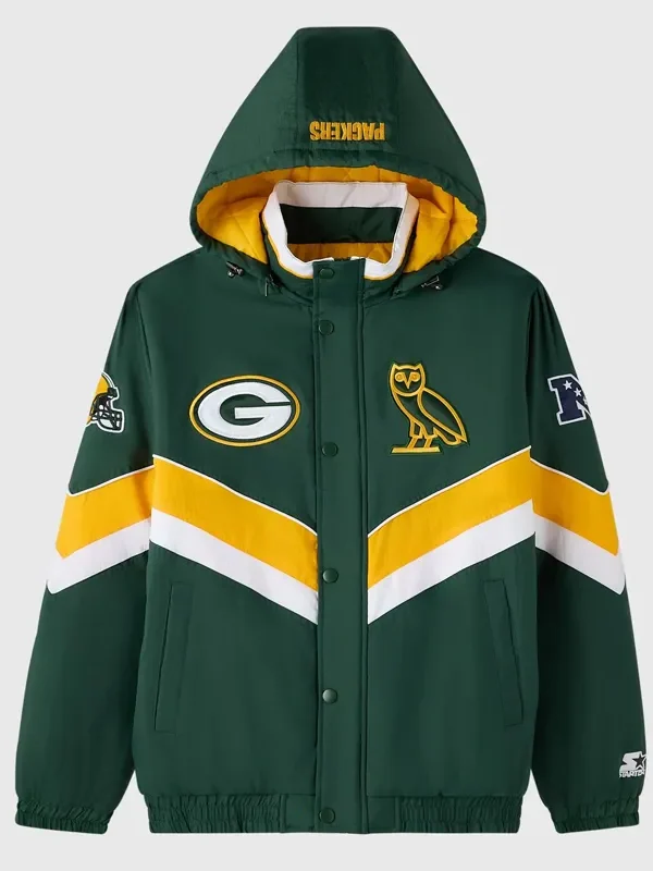 Green Bay Packers OVO Sideline Puffer Jacket