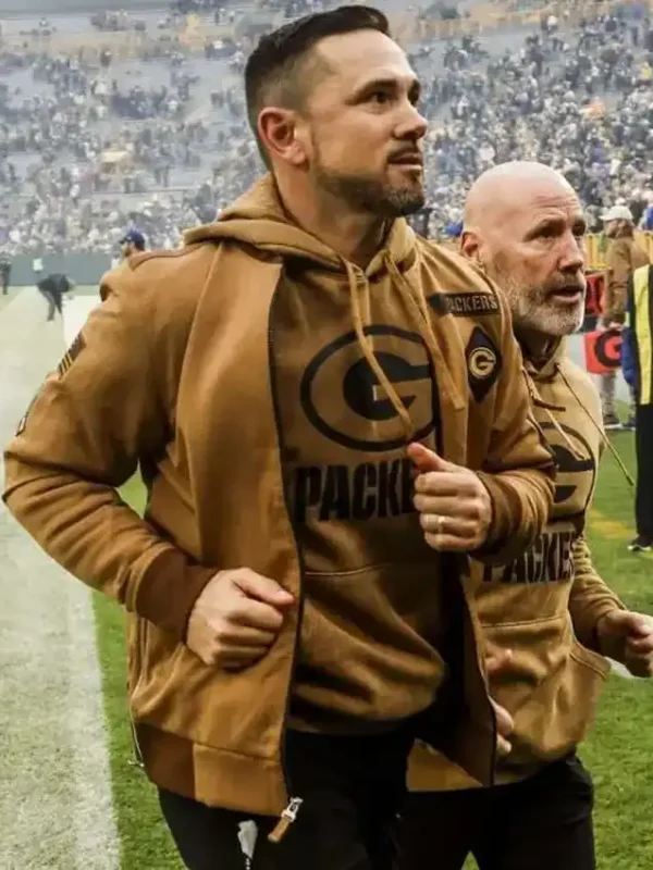 Green Bay Packers Salute To Service Men’s Brown Jacket